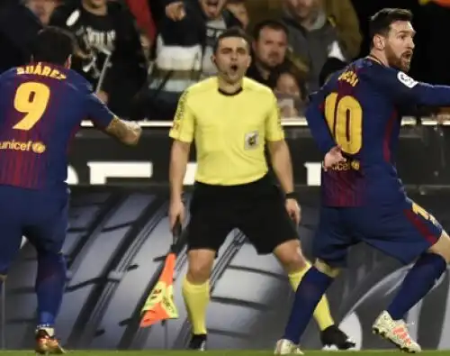 Gol fantasma di Messi: il Barcellona rallenta