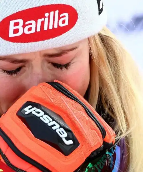 Mikaela Shiffrin in lacrime: le foto della campionessa