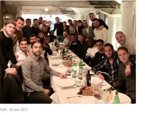 Milan, tutti a cena insieme. E Bonucci fa il leader