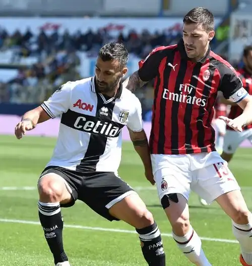 Milan frenato a Parma