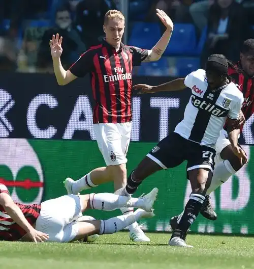 Parma-Milan, pagelloide rossonero