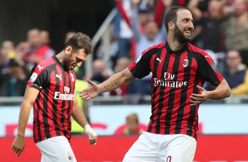 Una doppietta dell'argentino nel primo tempo indirizza la gara di Milano. Nella ripresa la chiude Bonaventura prima del gol della bandiera del bomber clivense.