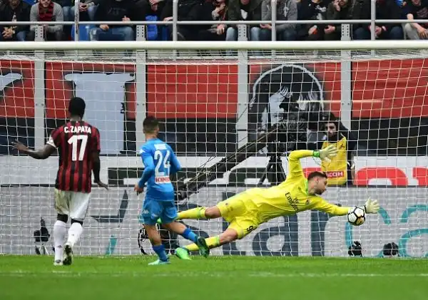 Nuovo stop esterno del Napoli: la squadra di Sarri non va oltre lo 0-0 a San Siro contro il Milan nella 32esima giornata di campionato e vede allontanarsi lo scudetto.