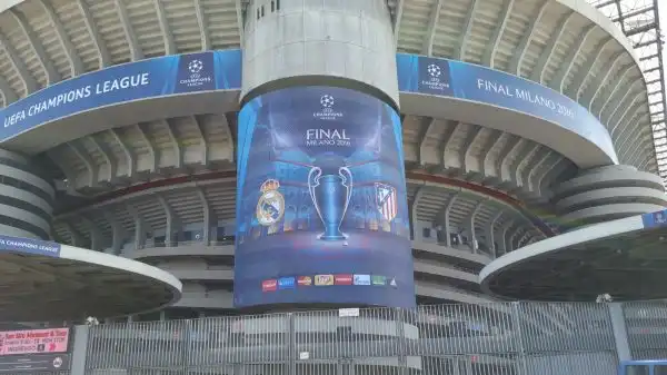 Cresce l'attesa per la finale tra Real e Atletico che andrà in scena a San Siro sabato sera.