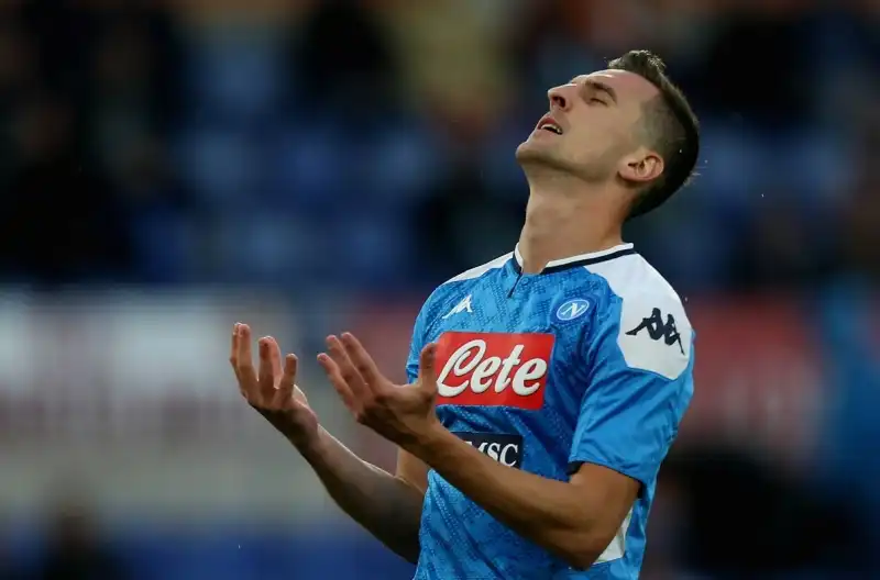 Milik infortunato torna a Napoli