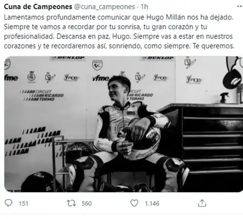 Aragon tragica, muore il giovanissimo Hugo Millan