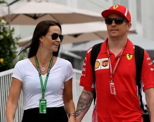 Che grinta la signora Raikkonen!