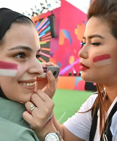 Mondiali Qatar 2022: le foto dei tifosi del Qatar