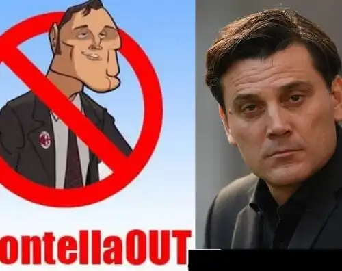 Milan, i tifosi contro Vincenzo Montella: “Cacciatelo”