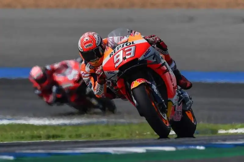 Alle spalle di Marquez sul podio Quartararo e
Viñales, ottavo Valentino Rossi.