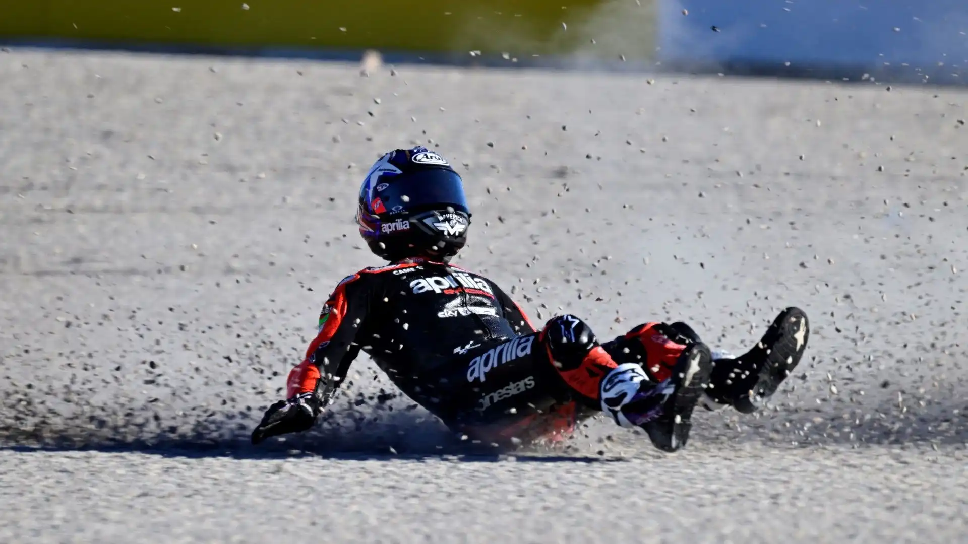Grande spavento per Maverick Viñales