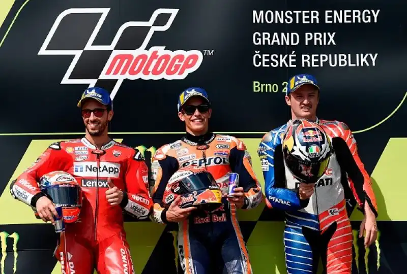 Sesto Valentino Rossi e ottavo Petrucci con Marquez  che allunga ancora nel mondiale.