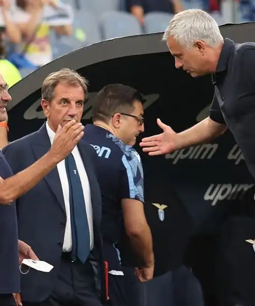 E’ gia Roma-Lazio: Mourinho-Sarri, botta e risposta di fuoco
