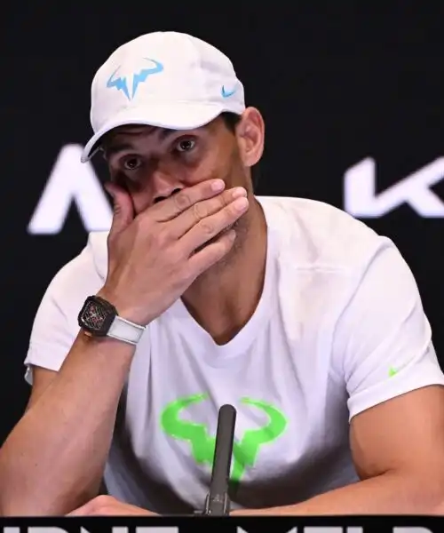 Rafa Nadal: “Sono distrutto”. La moglie scoppia in lacrime