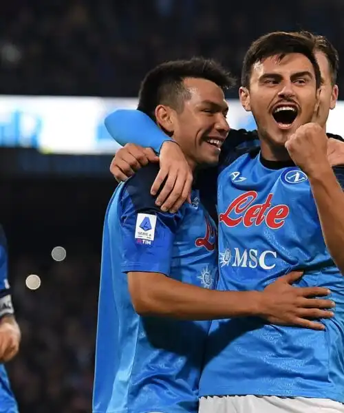 Napoli, decima vittoria di fila: Empoli steso con Lozano e Zielinski