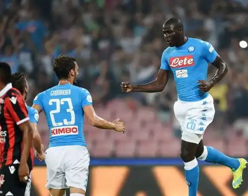 Napoli in festa con bomber Koulibaly