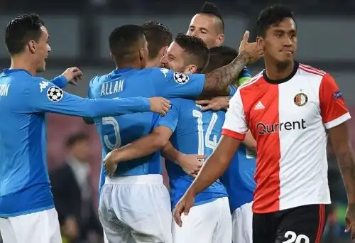 Champions, Napoli-Feyenoord 3-1: tris azzurro