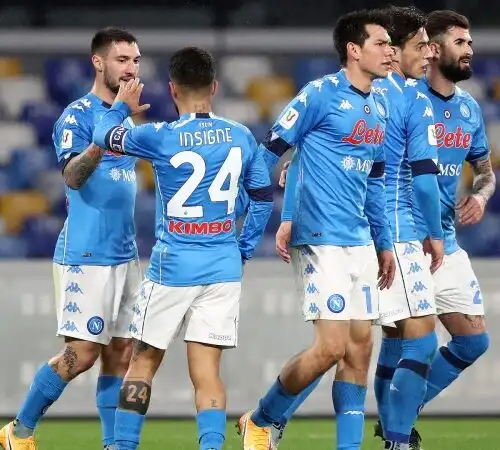 Coppa Italia, al Napoli basta il primo tempo: Spezia ko