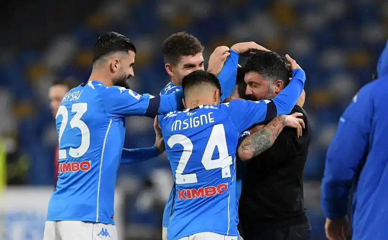 Il Napoli riparte, Parma ko: Gattuso si salva