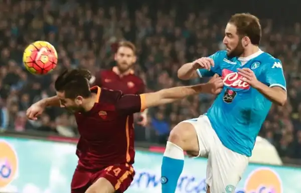 Il Napoli sbatte sulla Roma: 0-0. I giallorossi escono indenni dal San Paolo e protestano per un gol annullato a De Rossi.