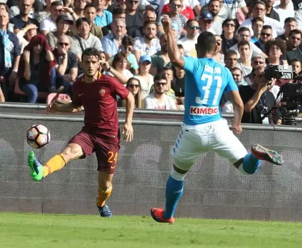 Dzeko affonda il Napoli. La Roma vince al San Paolo e vola al secondo posto.