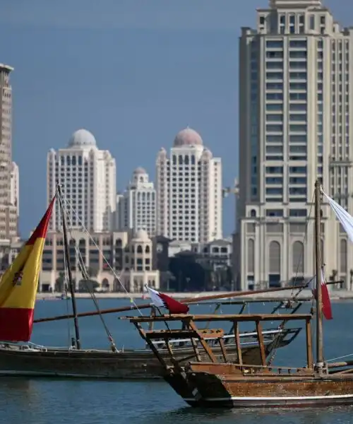 Nazionali sull’acqua: le foto dello spettacolo a Doha