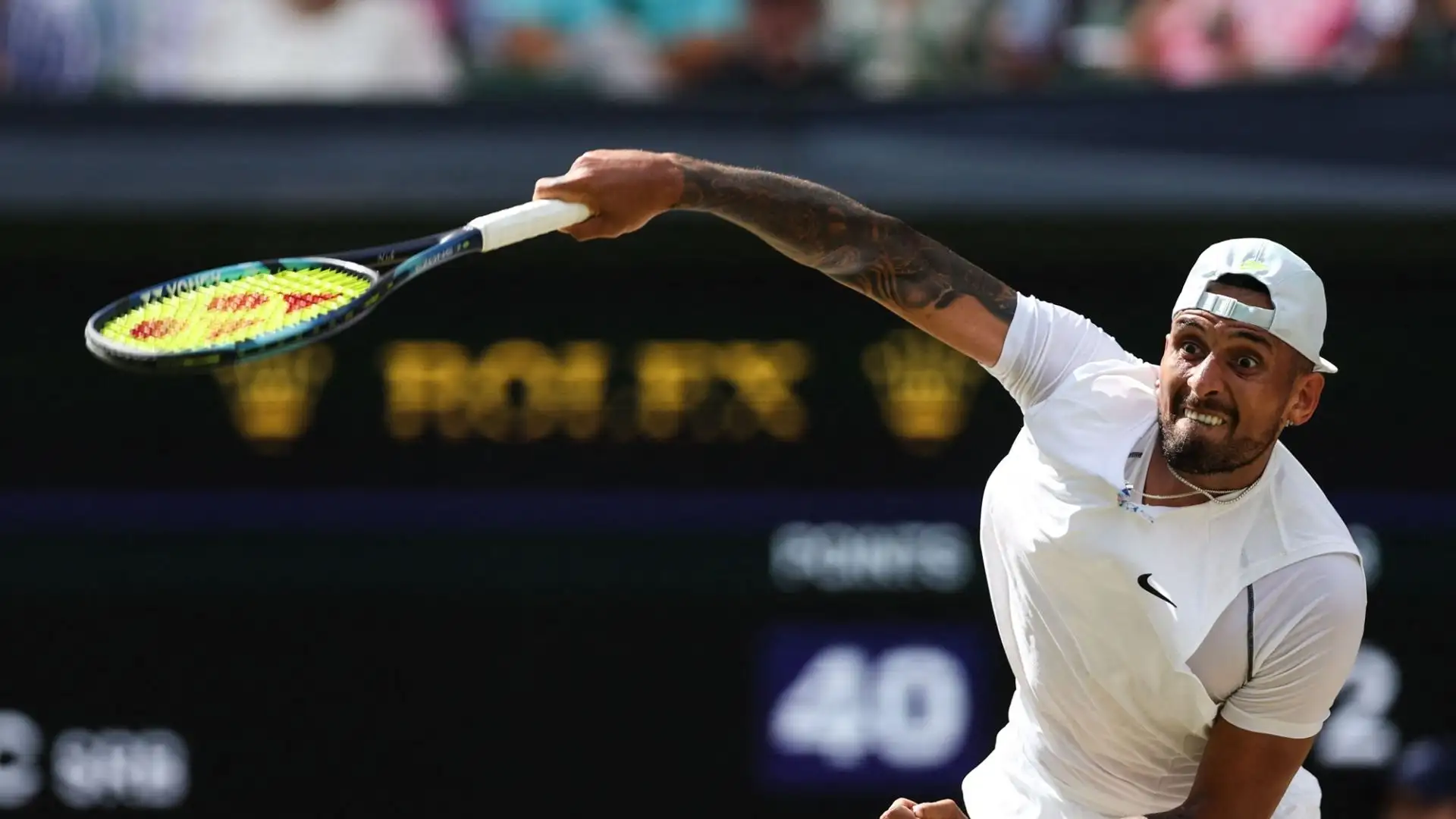 Kyrgios, 28 anni, non è mai riuscito a sfruttare appieno il suo incredibile talento