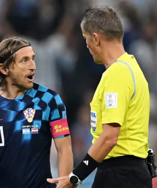 Croazia, Luka Modric distrugge l’arbitro Orsato