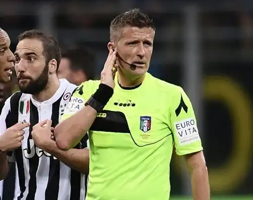 L’arbitro Orsato ammette l’errore commesso in Inter-Juventus