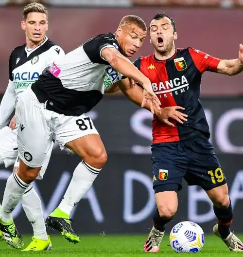 Genoa e Udinese non si fanno male: 1-1 a Marassi