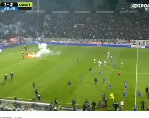 Violenze ultras: annullata la Coppa di Grecia