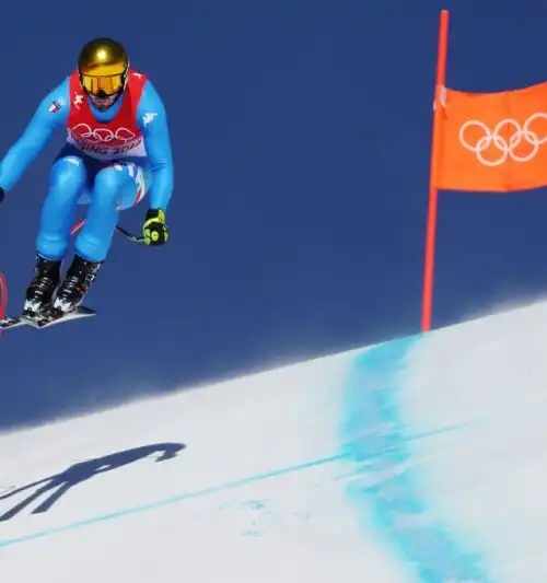 Dominik Paris vede il podio dopo la seconda prova olimpica