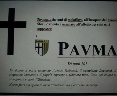 Parma, il web se la ride