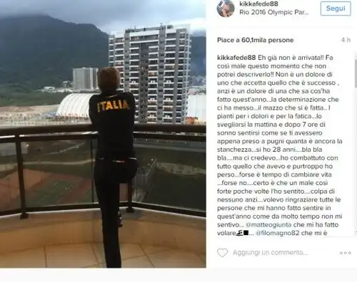 Pellegrini, parole di addio