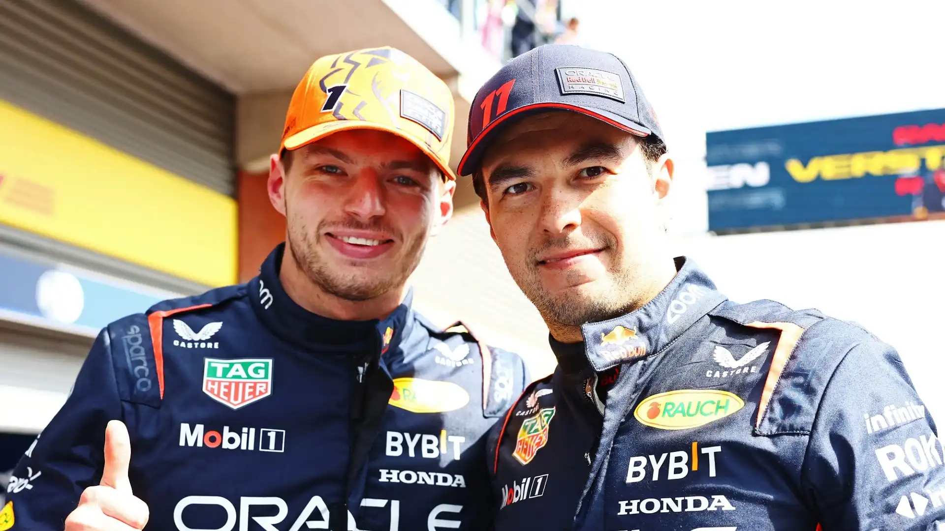 Sergio Perez ha parlato della pressione di avere Max Verstappen come compagno di squadra in un'intervista a Dazn
