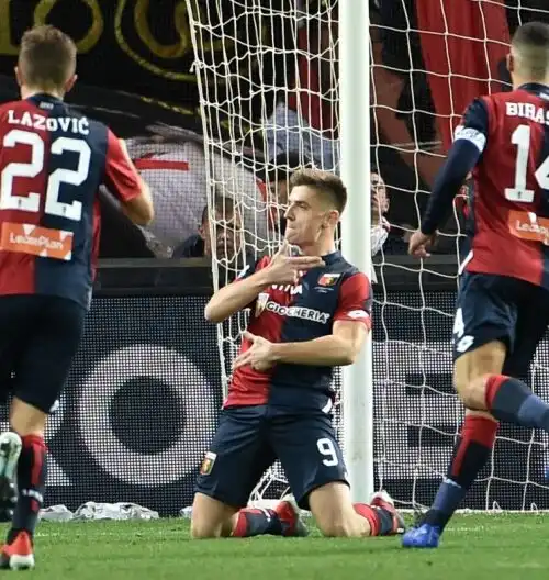 Genoa-Spal 1-1: Piatek regala un punto a Prandelli
