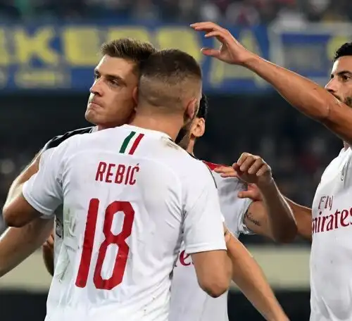 Piatek si sblocca, il Milan batte il Verona tra le polemiche