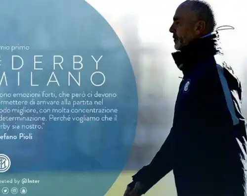 Pioli: “Vogliamo che il derby sia nostro”