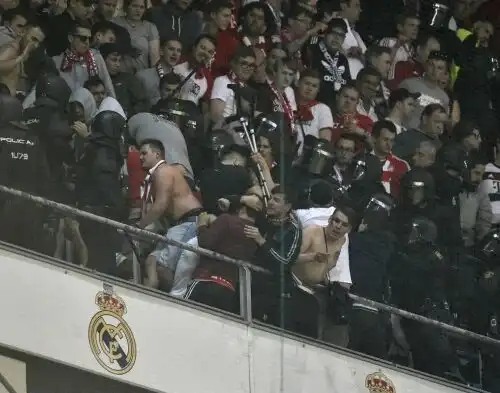 Bernabeu: manganellati i tifosi del Bayern Monaco