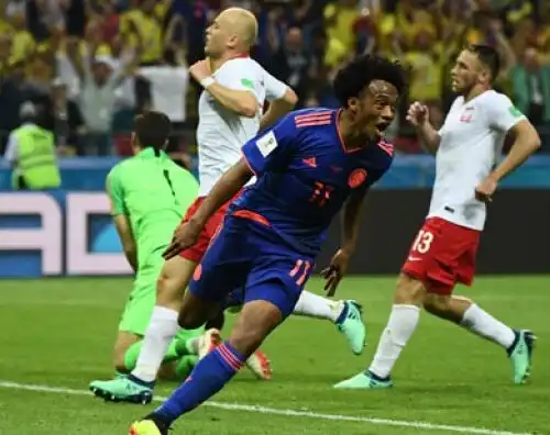 Cuadrado rialza la Colombia, la Polonia è già fuori