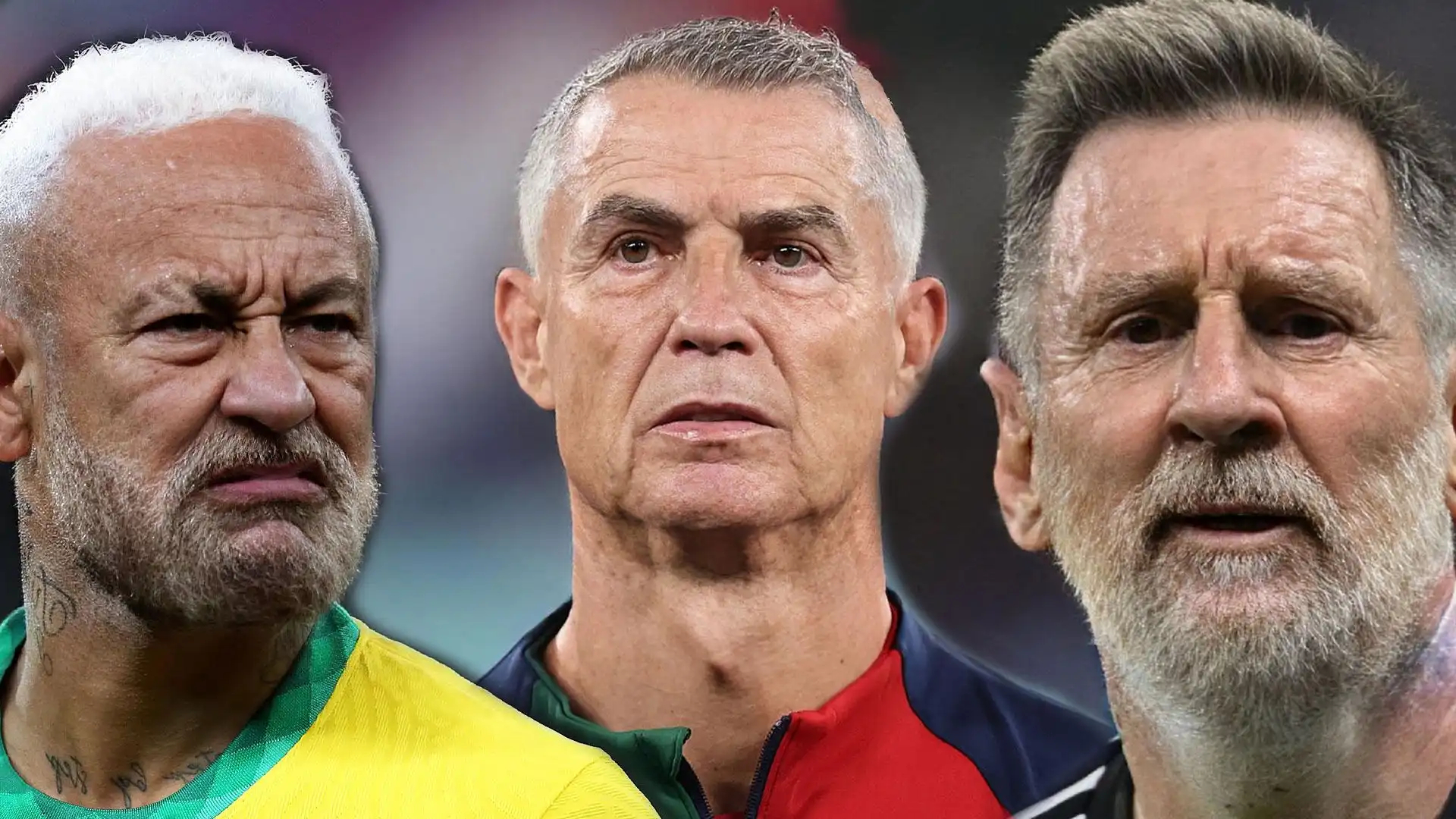 Le immagini dei giocatori più rappresentativi del Mondiale con 50 anni di più sulle spalle