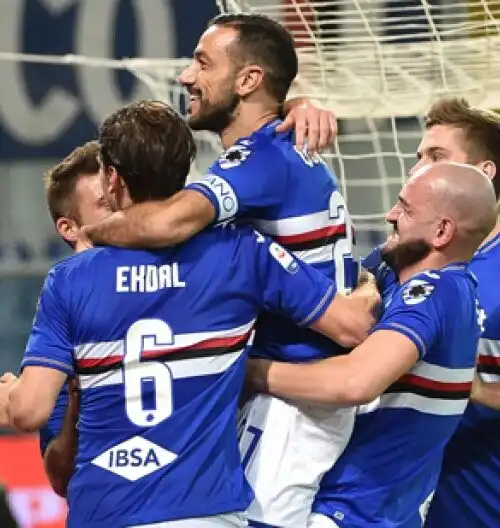 Quagliarella da record, Sampdoria travolgente