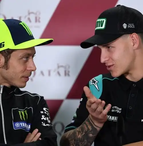 Valentino Rossi stupito da Fabio Quartararo
