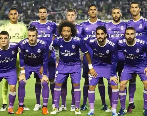 Il Real giocherà in viola contro la Juventus