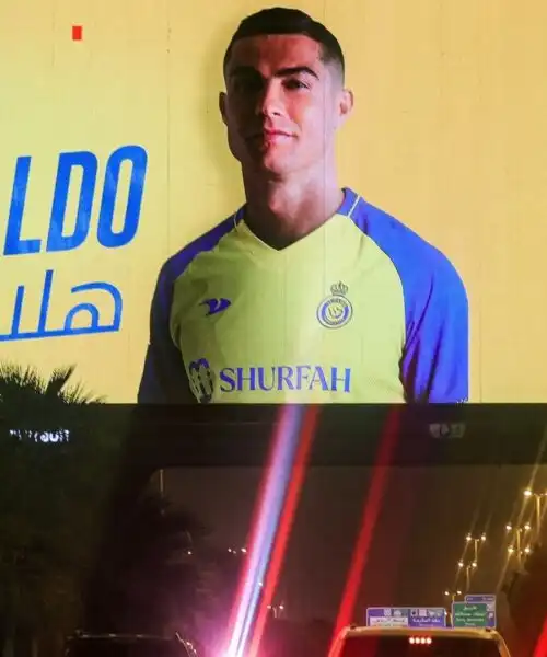 Riad invasa da Cristiano Ronaldo: le foto degli enormi manifesti