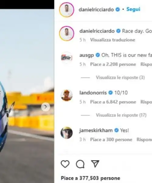 F1, casco “alla Valentino Rossi” a Monza: l’omaggio di Daniel Ricciardo