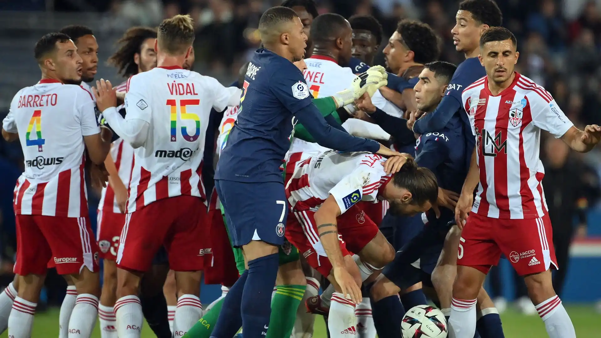 Non è stata una gara tranquilla Paris Saint Germain-Ajaccio