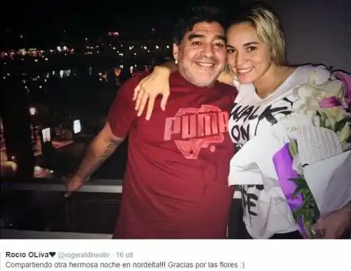 Maradona, lite con Rocio