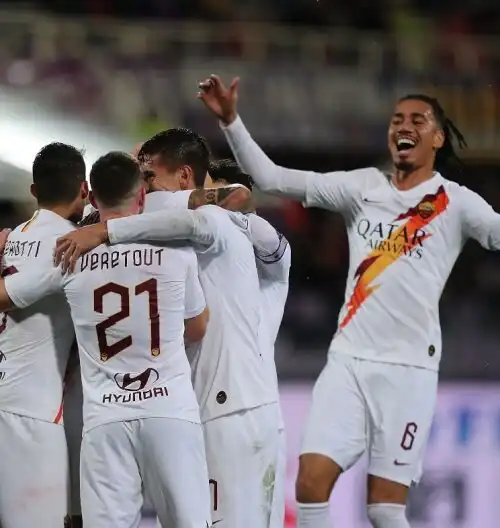 La Roma ne fa 4, notte fonda per la Fiorentina