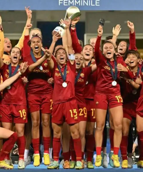 Supercoppa femminile, trionfo per la Roma ai rigori